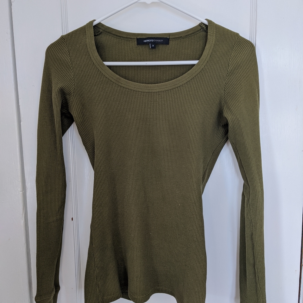 Green Waffle Shirt